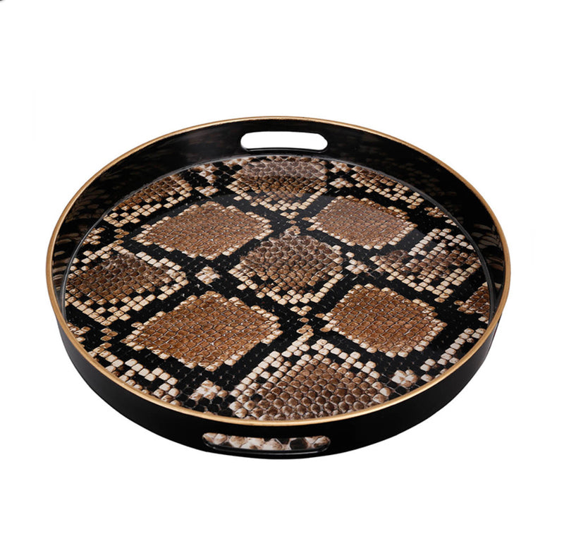 Quinn Round Tray Safari I