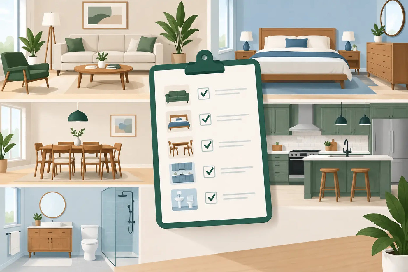 New Build Furniture Checklist for Every Room