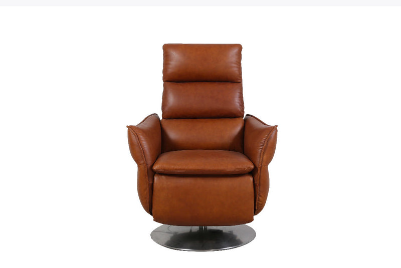Electrical Recliner Leather Arm Chair Vintage Brown