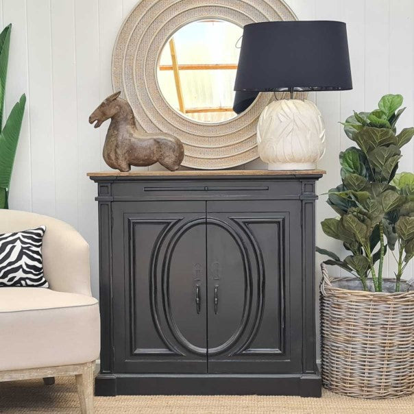 Rivages French Provincial SideBoard  1000mm Black