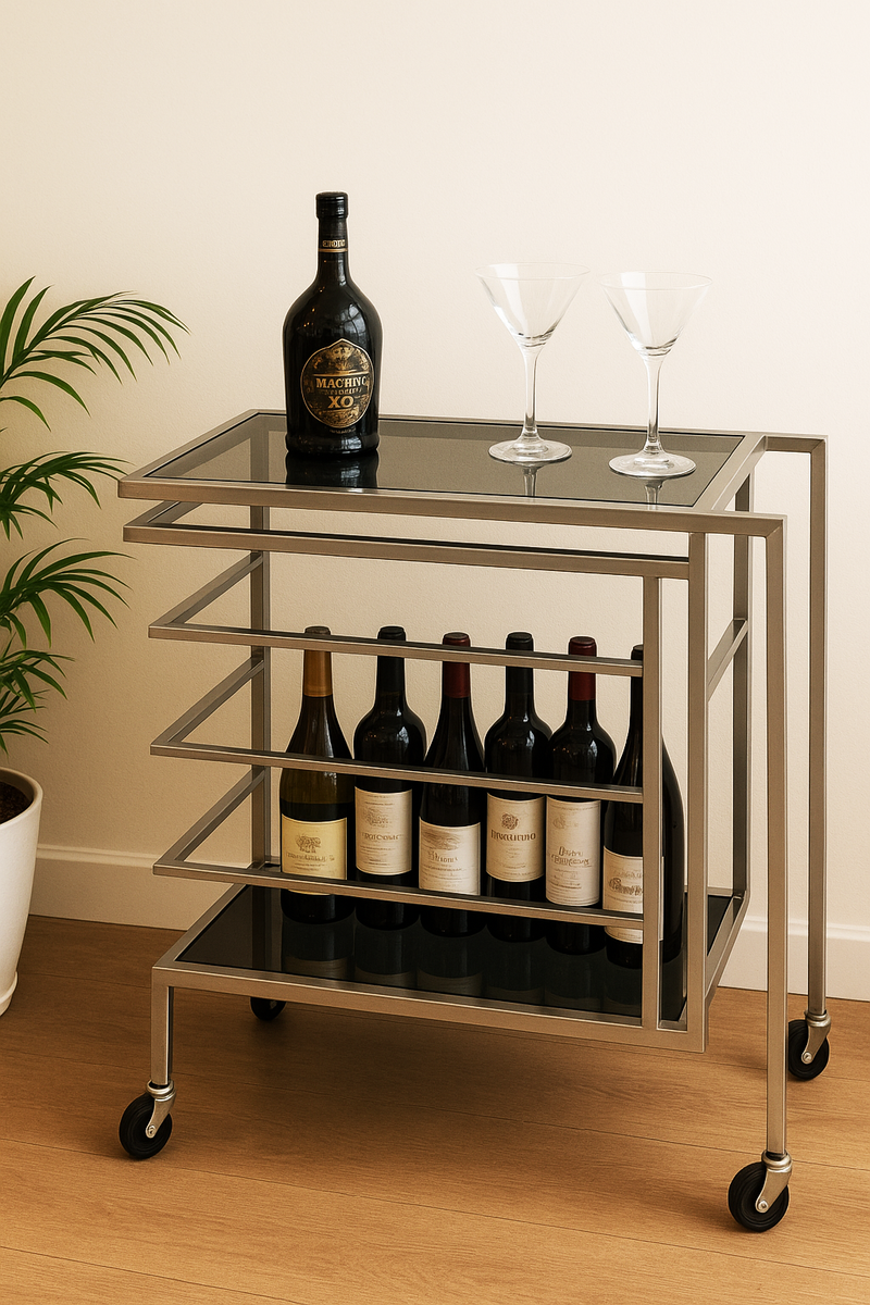 All Star Trolley Stainless Steel Silver