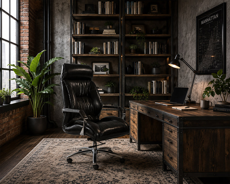 Vintage Black Office Chair