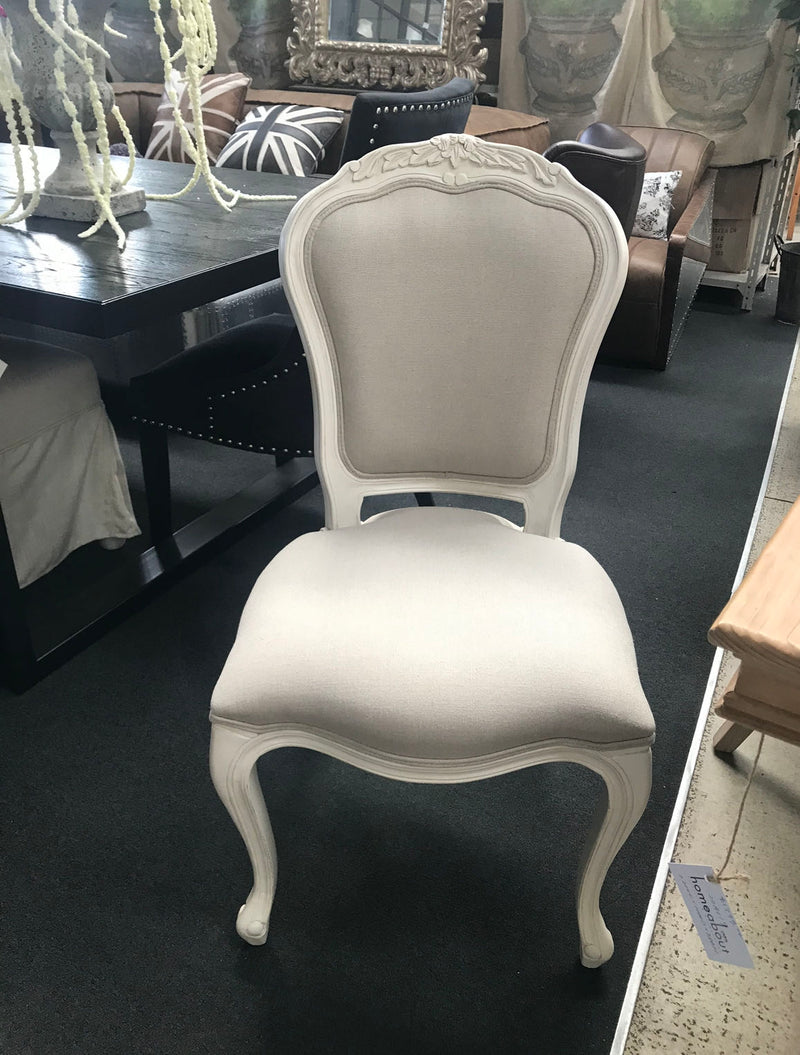 Vintage French Provincial Dining Chair -White