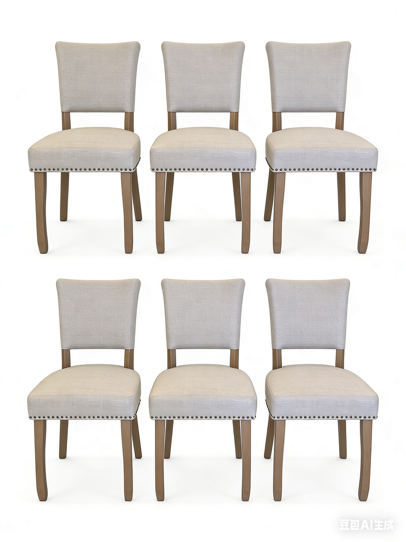 Package 6 $149 EA/Maya Dining Chair Light Beige
