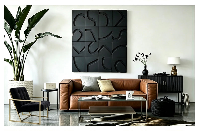 TETRIS COFFEETABLE WITH STAINLESS STEEL BASE