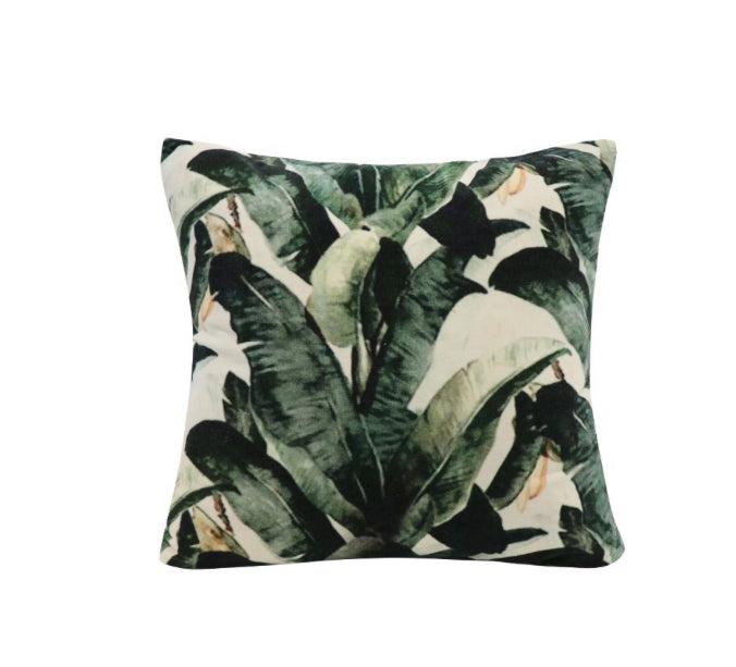 Feather Cushion Banana Palm  Double sided 60x60