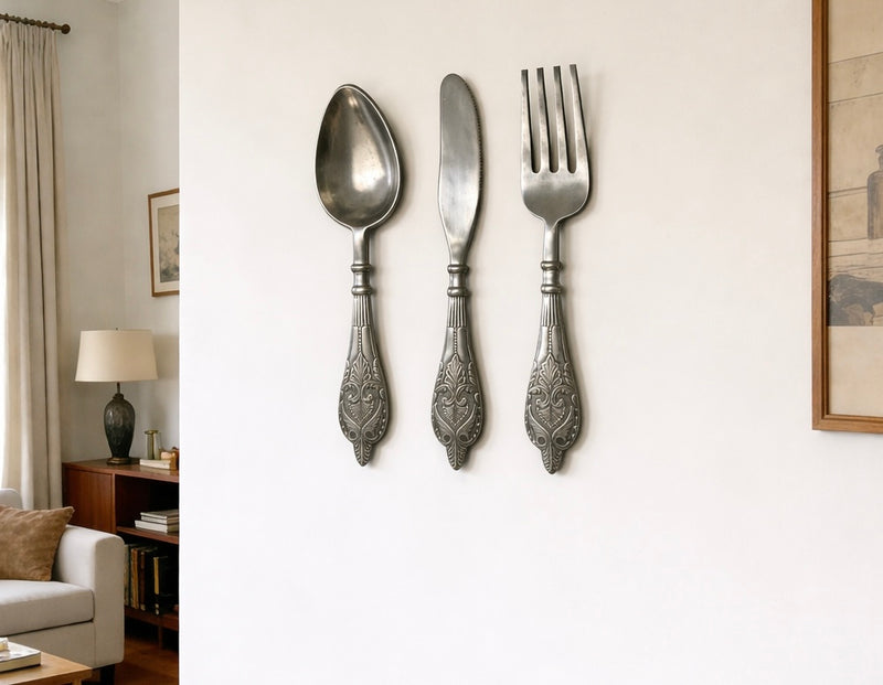 Wall Art- Spoon/Knife/Folk S/3