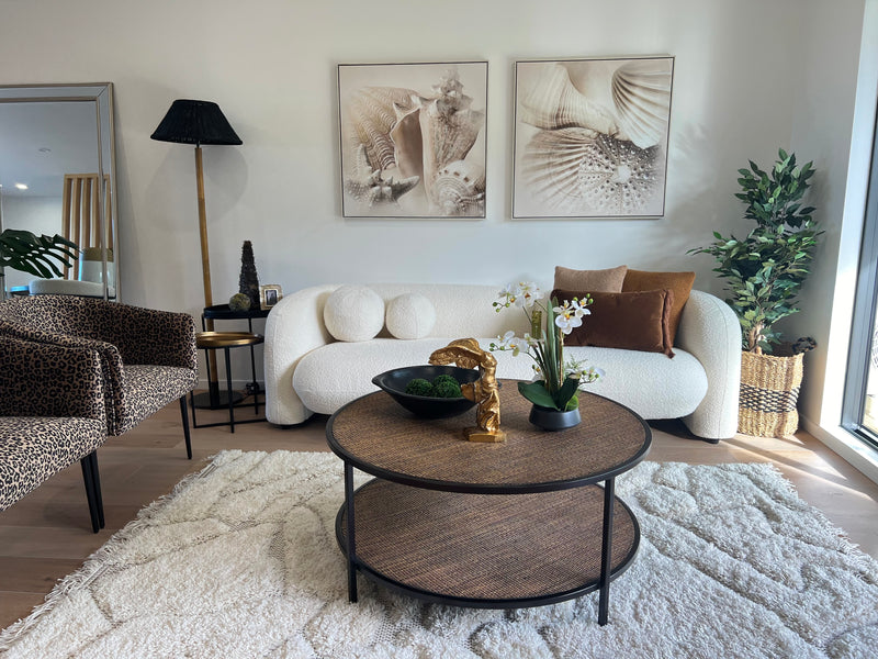 Rattan Round Coffee Table Natural DCB130