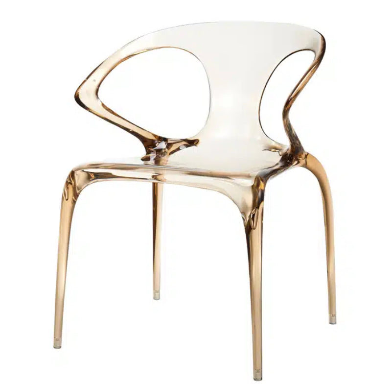 Saturn Chair Transparent Amber