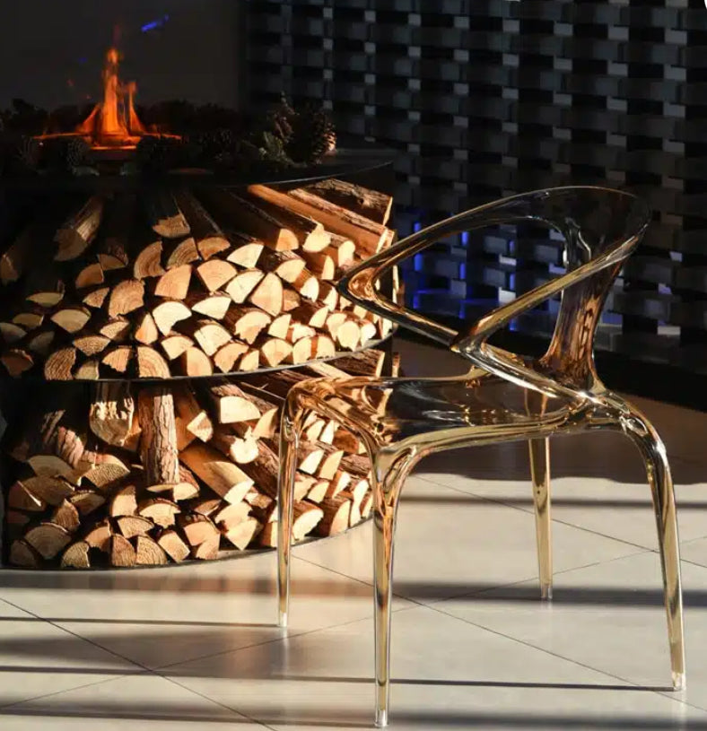 Saturn Chair Transparent Amber