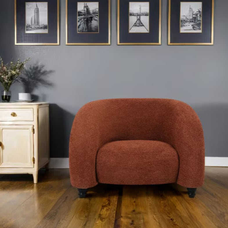 DENVER OCCASIONAL CHAIR -RUST
