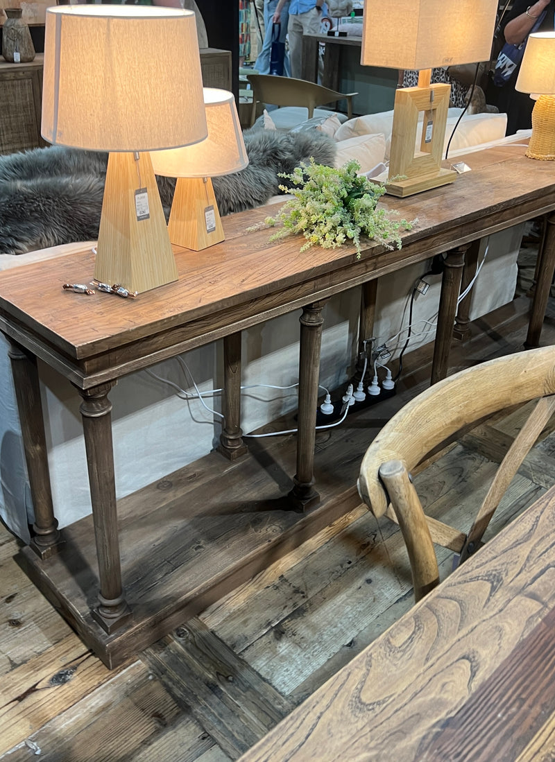 CORINTHIAN CONSOLE -2.4M -  RECLAIMED ELM