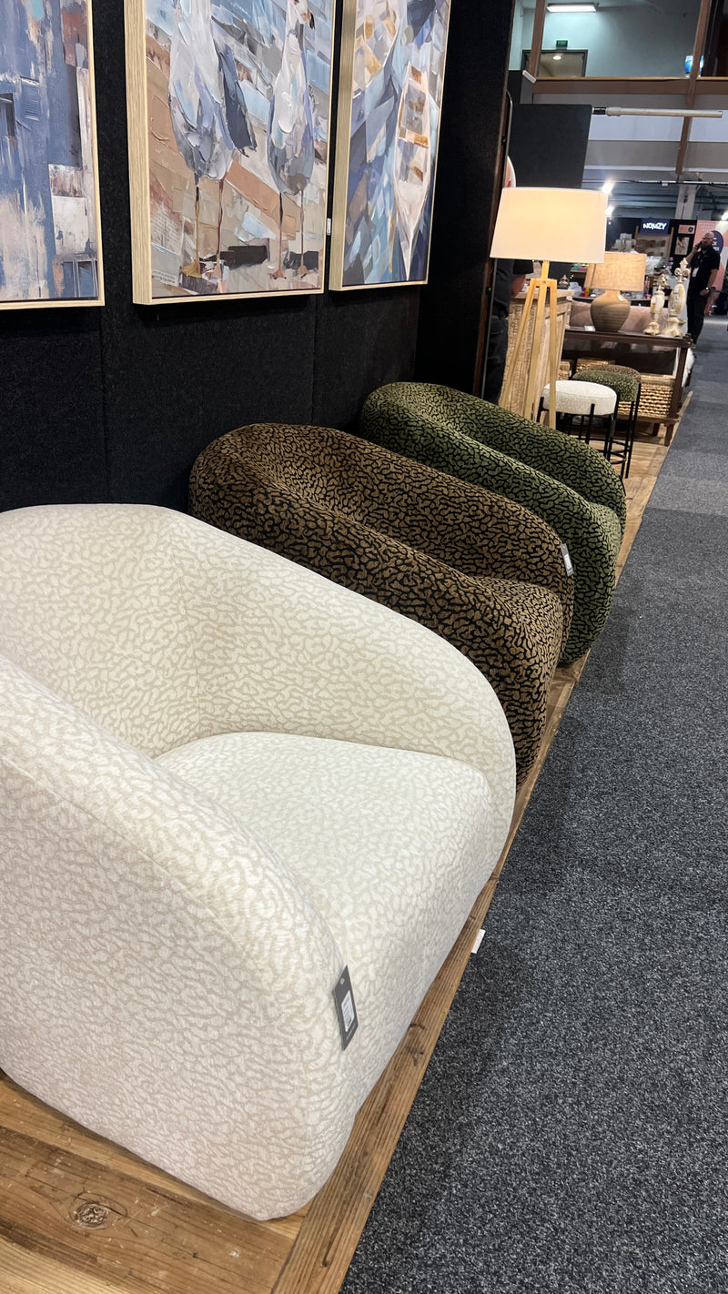 CROWN SWIVEL CHAIR - BROWN/BLACK