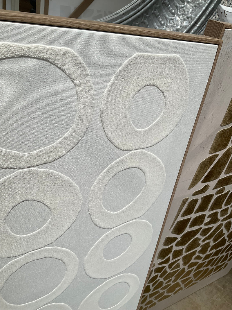 Art Canvas Abstract 1 80x120cm White