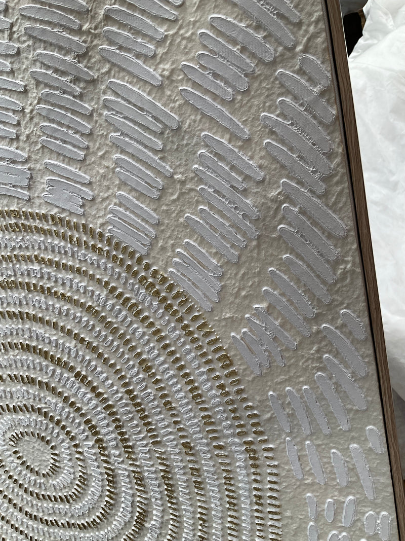 Art Canvas Abstract 3 80x120cm White