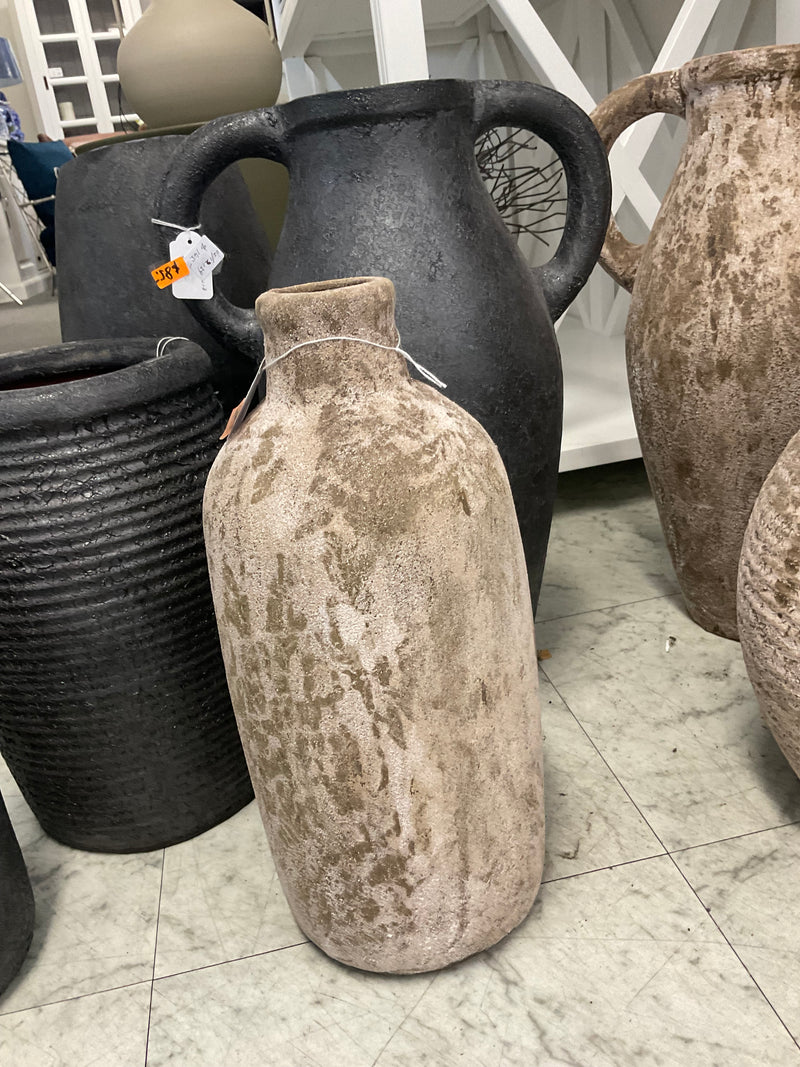 Earthenware Bottle Vessel - Natural