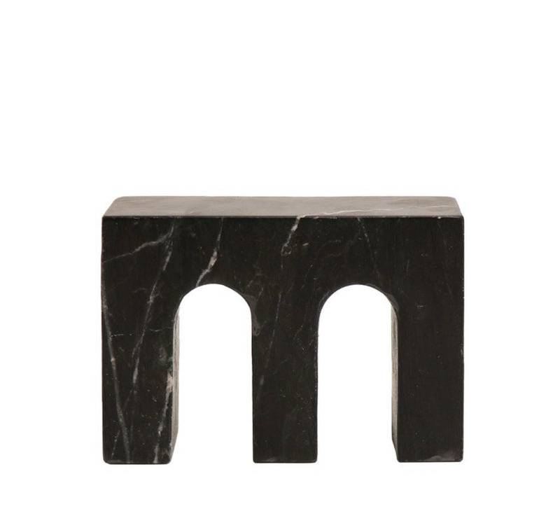 Marble Object Double Arch - Black