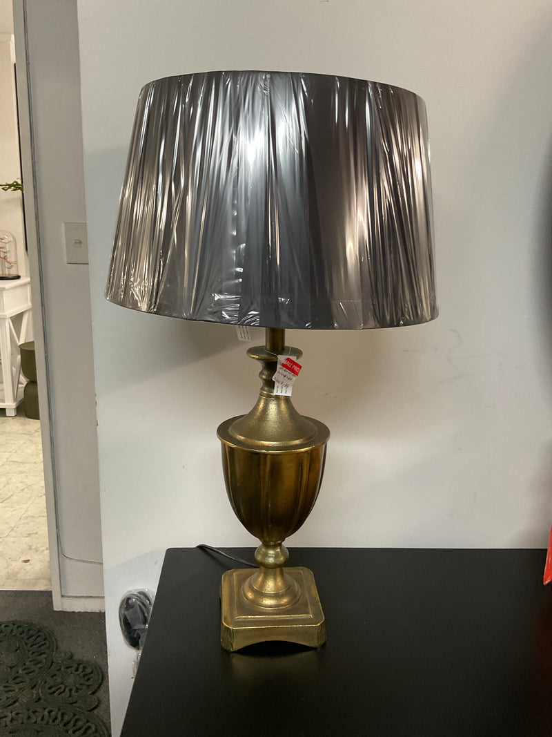 Aluminium Urn Table Lamp 62cmH