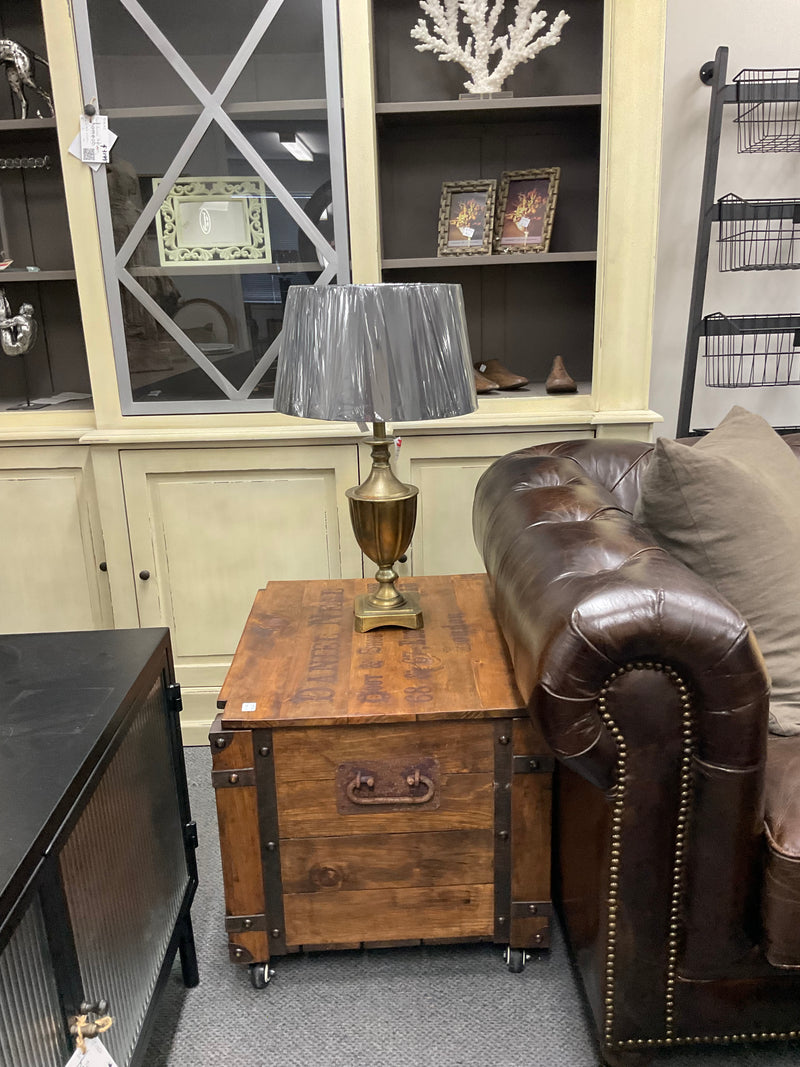 Aluminium Urn Table Lamp 62cmH