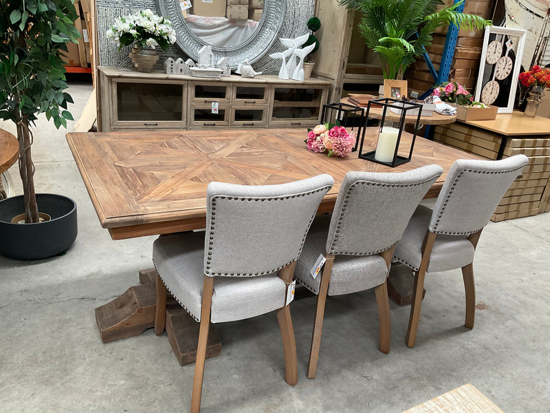 DINING TABLE PARQUET TOP OLD PINE 2M