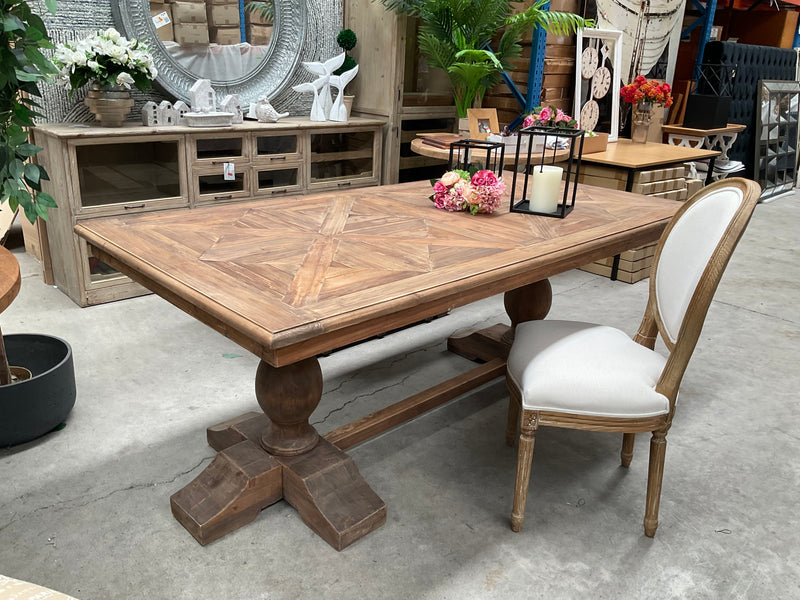 DINING TABLE PARQUET TOP OLD PINE 2M
