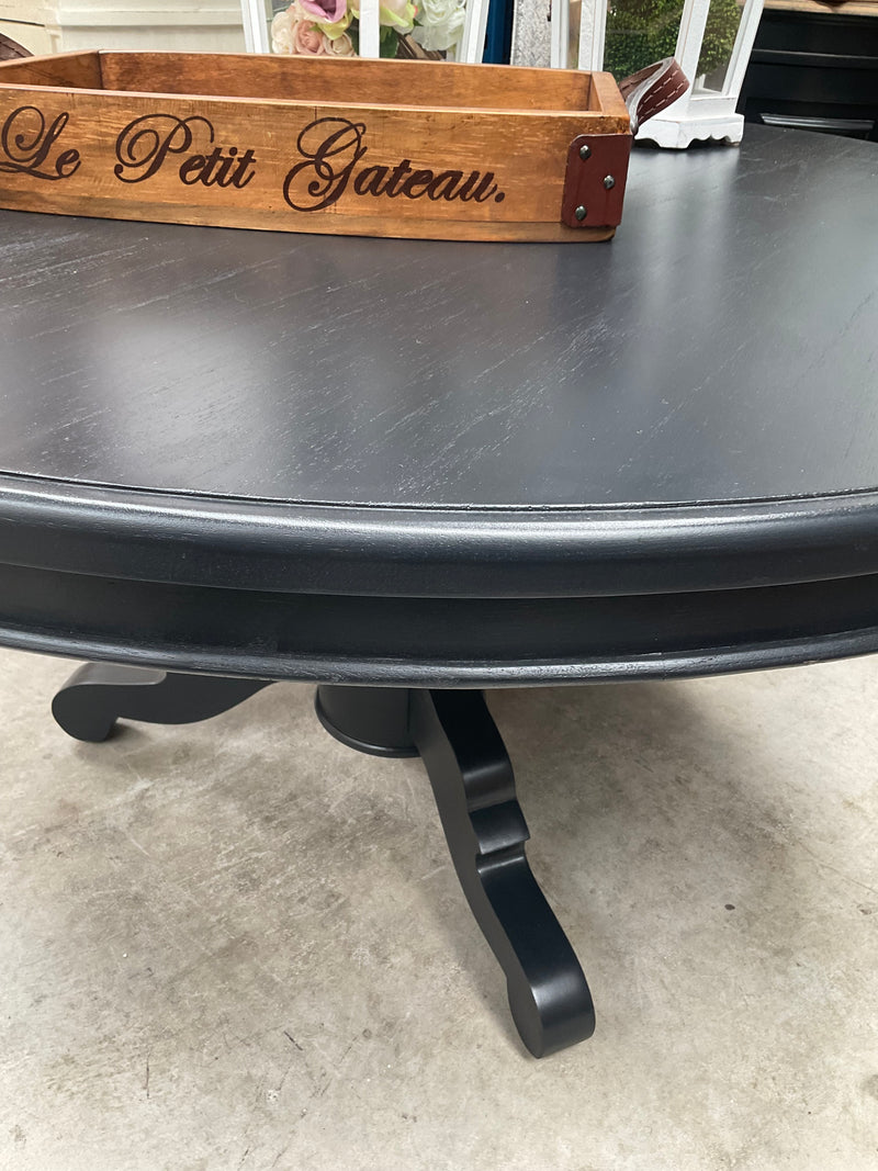 1.4M Round French Country Dining Table  Black
