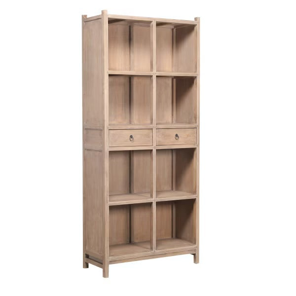 LOTUS & JADE TALL DISPLAY CABINET - RECLAIMED PINE