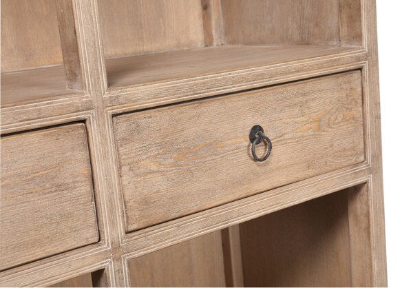 LOTUS & JADE TALL DISPLAY CABINET - RECLAIMED PINE