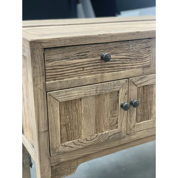 CONSOLE - RECLAIMED OAK TOP