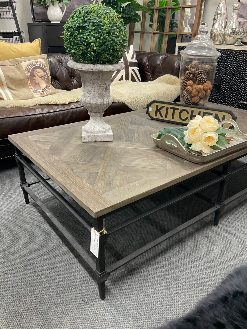 Elm/ Metal Coffee table
