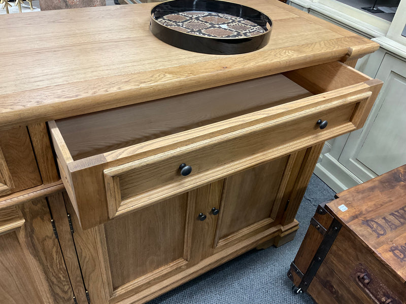 French Country Style Oak Wood Buffet Sideboard