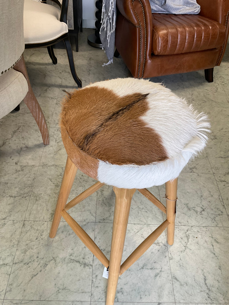 Rocko Cowhide Bar Stool Natural x3