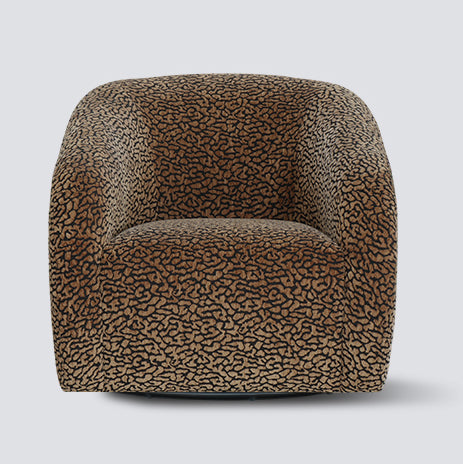 CROWN SWIVEL CHAIR - BROWN/BLACK