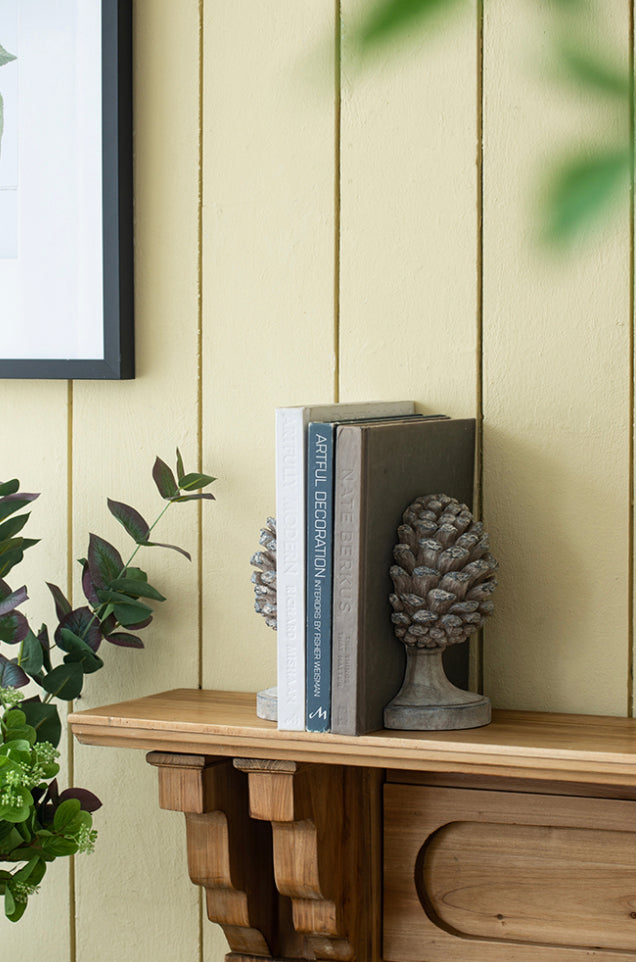 Pine Cone Bookends S/2