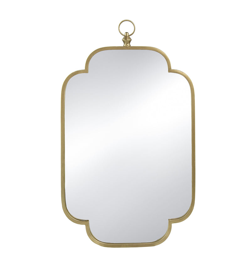 Metal Gold  Wall  Mirror With Ring