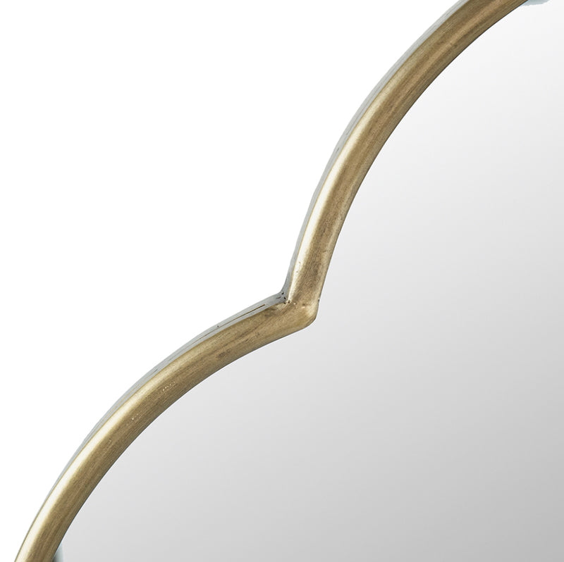 Oval Metal Gold  Wall  Mirror 122CM