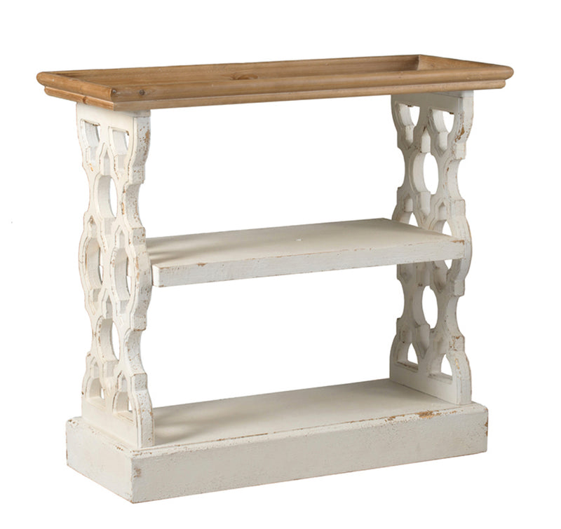 Distressed Wood Console Table/ Shelf