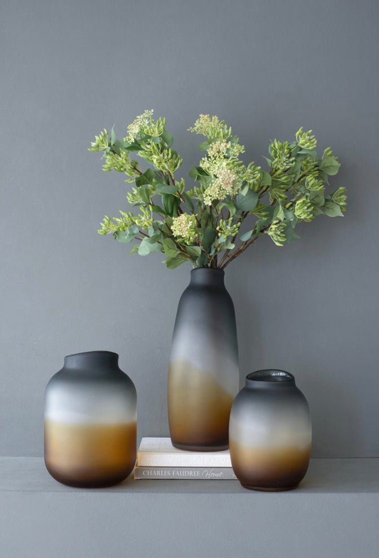 Set/3 Handmade Glass Vase