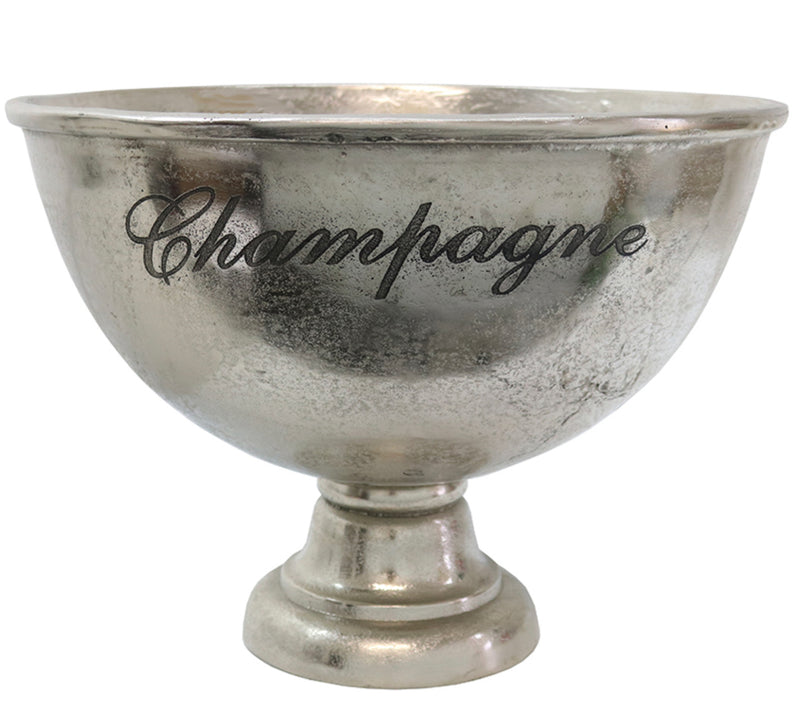 Aluminium XXL Champagne Bowl Silver 47x47x44H