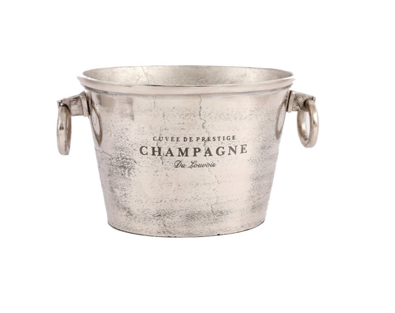 ALUMINIUM CHAMPAGNE BUCKET SILVER