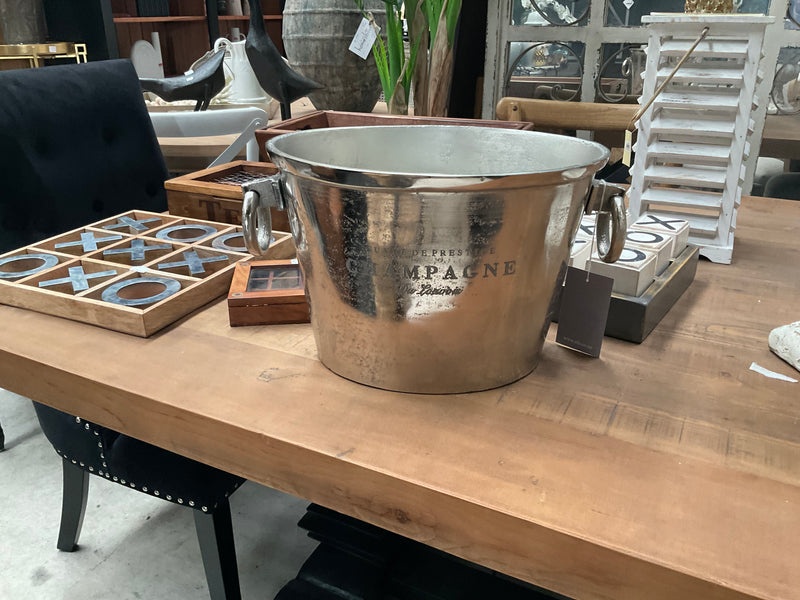 ALUMINIUM CHAMPAGNE BUCKET SILVER