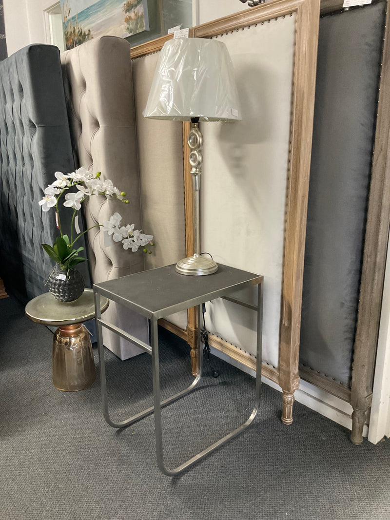 Brushed Stainless Steel Side Table
