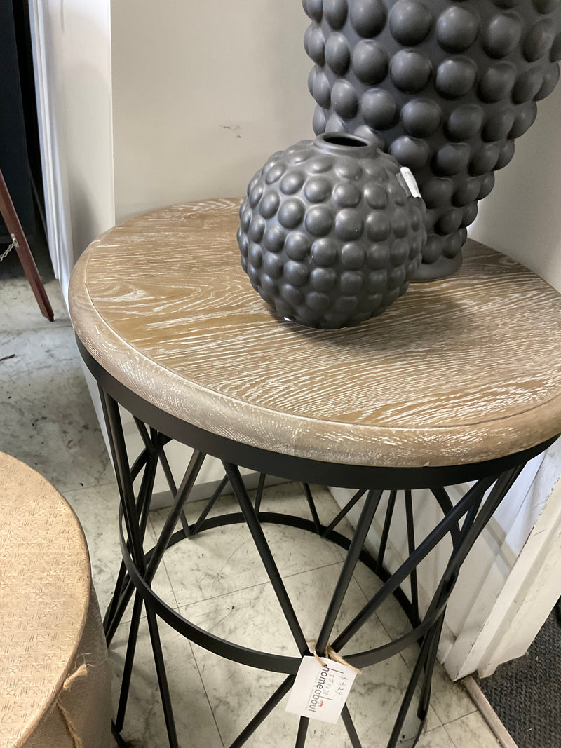 Mindy Industrial Loft Side Table