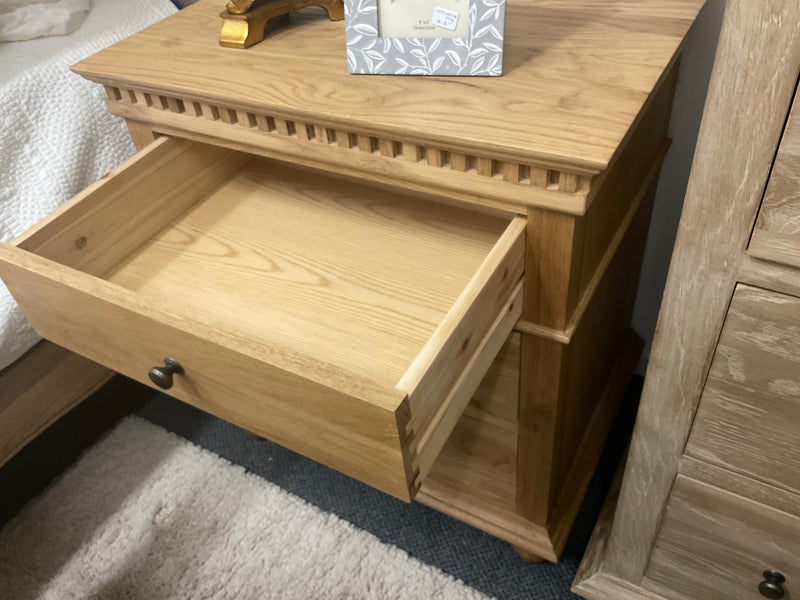 Maison French Country OAK Large 3 Drawers Bed side  Natural Matt