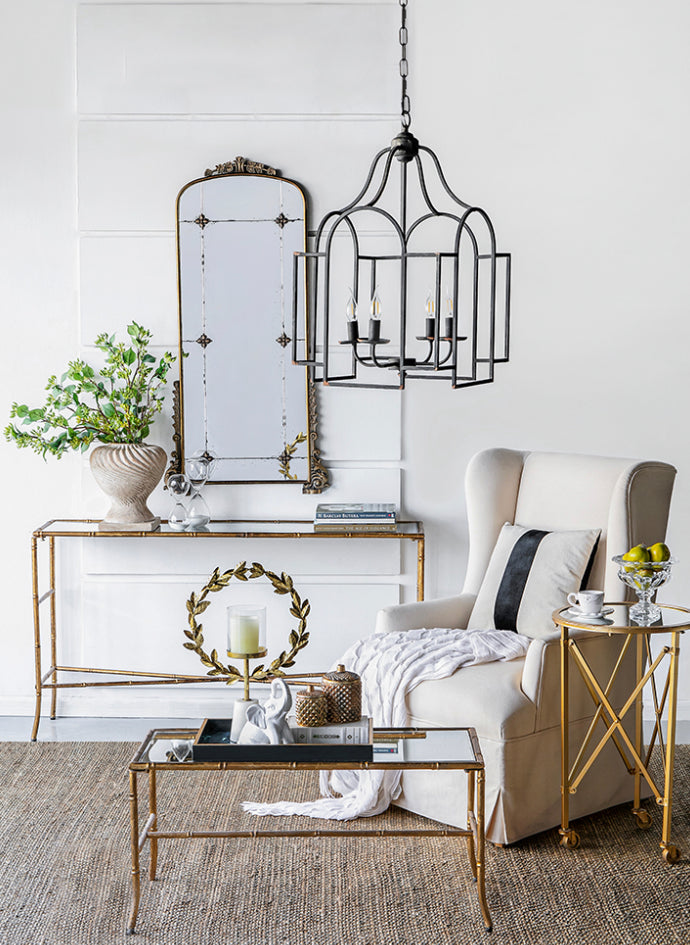 ANTIQUE GOLD WALL  MIRROR 1235x615