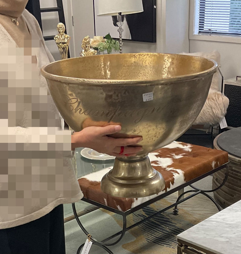 Aluminium XXL Champagne Bowl Gold