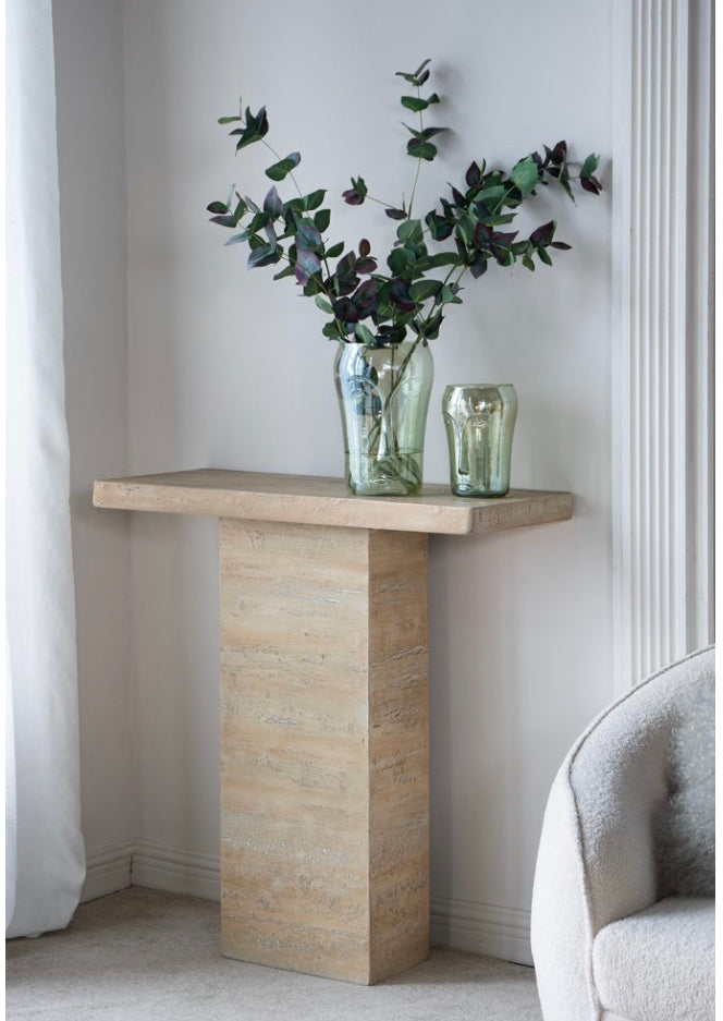 Cement Console Table Natural