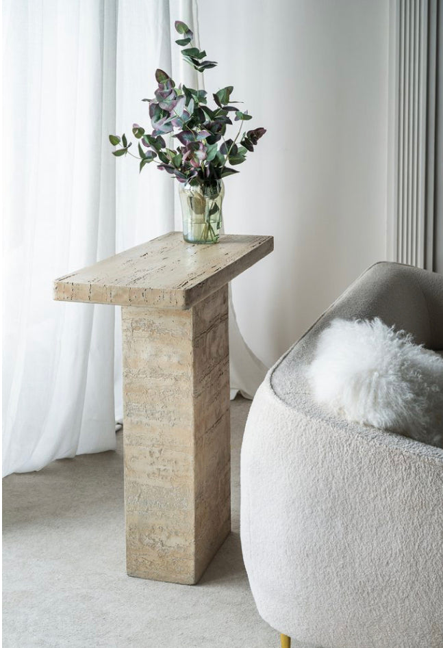 Cement Console Table Natural