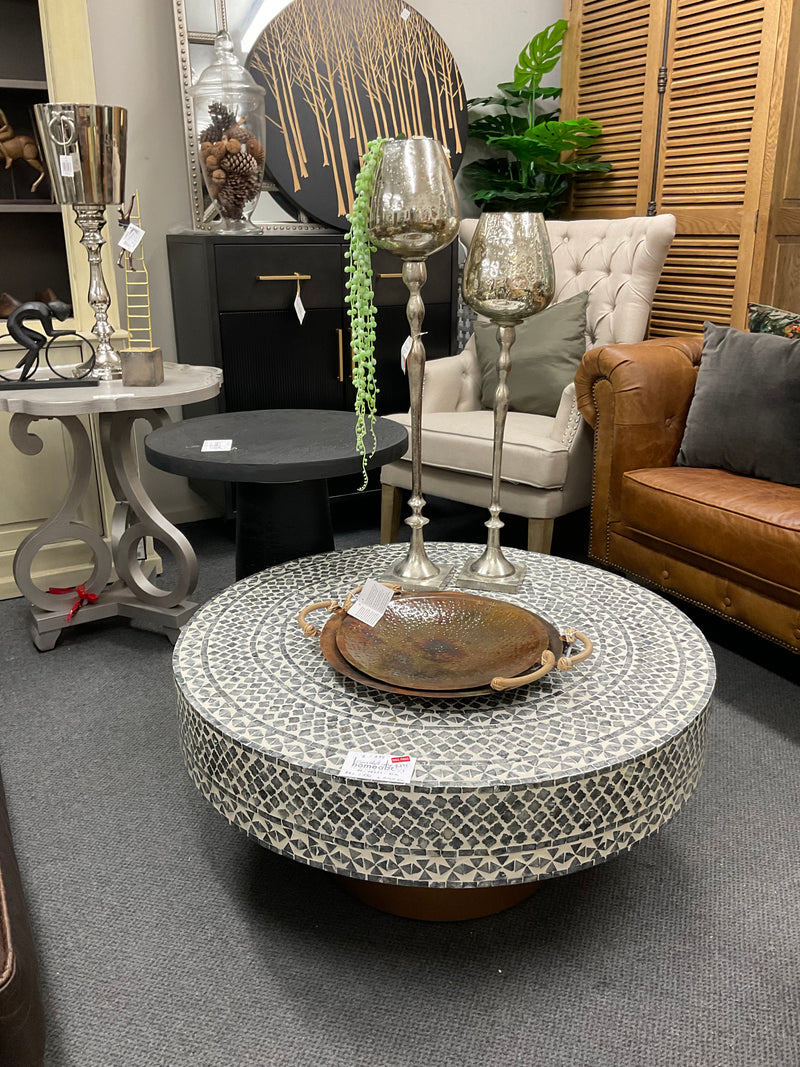Capiz Coffee Table  Black