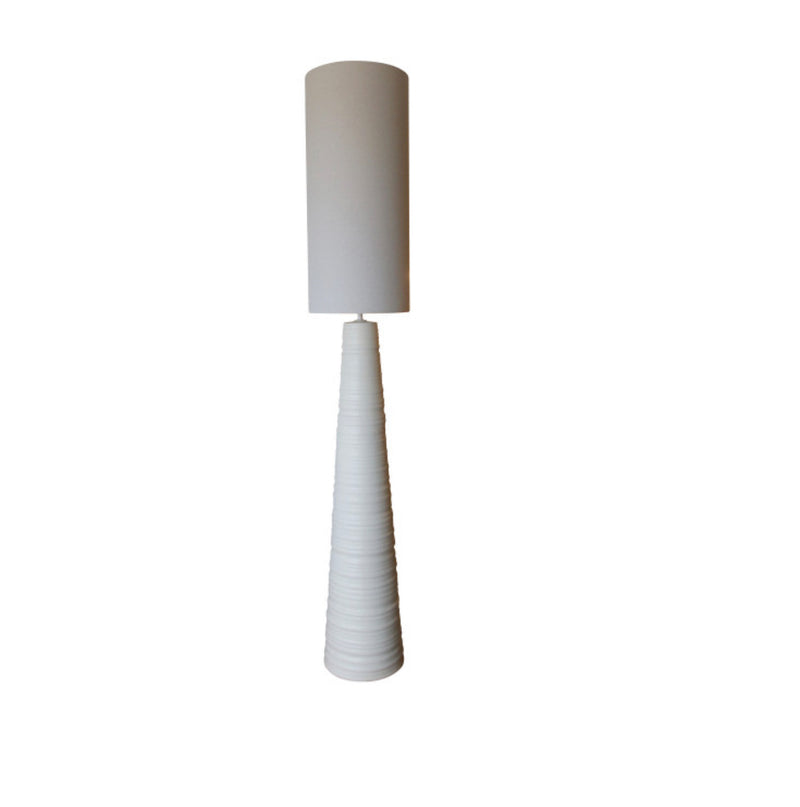 WHITE CERAMIC FLOOR LAMP